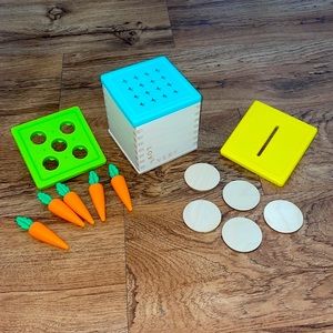 LovEvery Coin Bank Wooden Montessori Toy 1 Year